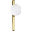 Ideal Lux Applique Da Parete Contemporaneo Binomio Metallo Ottone 1 Luce G9 4W 3000K Ip20