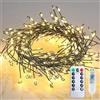 Generic Luci a catena USB bianco caldo, 3 m filo di rame luci per alberi di Natale a forma di petardo per albero di Natale, camera da letto, giardino, patio e decorazioni per interni/esterni