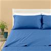Caleffi 69508 Cotone Percalle Completo Lenzuola per Matrimoniale Letto, Avio