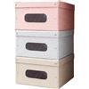 MAURY'S IL NUMERO UNO DEL RISPARMIO Set Scatole Contenitori - per Armadio, Sottoletto, Organizzatori Rigidi, Salvaspazio, Biancheria, Giochi Bambini, Scarpe, Coperte, Impilabili, Richiudibili - Assortito (Shape-3pz)