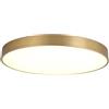 Xzmzbxzb PZAOJAU Plafoniera rotonda in ottone antico, 40 cm, oro, bianco caldo, 12 W, controllo touch, alta efficienza, per interni, camera da letto, sala da pranzo, corridoio, cucina, bagno, portico