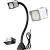 BASICM Lampada Da Lavoro A LED 24-36V, Lampada Da Macchina Impermeabile 8W/12W, Lampada A Collo Di Cigno Flessibile A 360° Per Fresatura Di Tornio, Trapano A Colonna, Illuminazione Industriale(Color:12W)