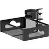 Filvczt Organizzatore Del Cassetto Da Scrivania, Cassetto In Acciaio In Lega Girevole Per Morsetti, Cesto Di Cassetti Desktop Nascosto, Con Rotazione A 360°, 26.2x19.5x7,5 Cm, Uffici, Camera Da L-etto