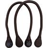 MKLHAVB Tracolla a Catena per Borsetta 1 Paio di Manici Lunghi in Argento a Catena for Borse in Eva (Color : Dark Coffee)