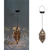 Jiimhte Lanterne , lanterne da esterno per giardino con bellissimo motivo, IP44 impermeabile da appendere, luci da giardino , stile marocchino, lampada da tavolo in metallo per esterni, patio