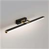 LYOUAE Lampada da Specchio Bagno Vintage Lampada da toeletta for bagno Mid-Century, LED 4000K, applique da parete for bagno sopra lo specchio, lampade da specchio for bagno industriali nere e dorate for mobi