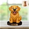 Reyrijf Custom Dog Pet Cat Photo Cartoon Desk Decor Photo Frame Sign Plaque, Personalzied Cartoon Portrait Picture Frame Regali per il compleanno di famiglia