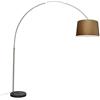 Qazqa Booglamp XXL - Lampada da terra arco Moderno - 1 luce - L 2070 mm - Acciaio - Moderno - Soggiorno