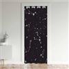 Loussiesd - Tenda per porta con costellazione spaziale per privacy, tenda scorrevole per armadio, tenda termica isolante per divisorio, oscurante al 30%-50%, 1 pannello, 86x203 cm