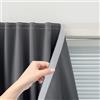 Sovtfides Tende Magic Tape con Nastro Adesivo per Finestre Tende Oscuranti Tirabili Copertura Finestra Oscurante per Camera da Letto Senza Foratura Tende Autoadesive Senza Asta Tenda Piccola, 119 cm L