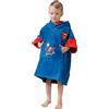 WAVE HAWAII Poncho da bagno per bambini, in cotone naturale, poncho da spiaggia con cappuccio, asciugamano morbido per ragazzi e ragazze, per casa, bagno e viaggio, taglia (Superman, XXS)