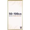 Dutch Frame Factory - Cornice 50x100 cm - Oro - Cornice per foto in Plastica con vetro plastico Antiriflesso - Cornice portafoto 50x100 cm - Easy