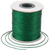 Bestewelry Cordoncino in poliestere cerato, 169 metri, 0,5 mm, filo cordoncino cerato per perline per la realizzazione di gioielli e bracciali, macramè, cucito pelle, colore verde