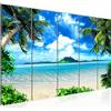 Runa Art Quadro Spiaggia Palme Stampa D'Arte Tela Non Tessuta Decorazione Murale Soggiorno Camera Da Letto 603356a