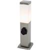 Qazqa malios - Lampada da esterno con spina Moderno - 1 luce - L 80 mm - Acciaio - Design - Illuminazione esterna