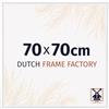 Dutch Frame Factory - Cornice 70x70 cm - Bianco Lucente - Cornice per foto in Plastica con vetro plastico Antiriflesso - Cornice portafoto 70x70 cm - Angers