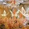 SYLUOQP Set di Farfalle a LED di 3, Luminosa Decorazione per Matrimoni a Farfalla, Lampada da Pavimento a Farfalla, Oggetti di Scena della Pista da Ballo, Decorazione Romantica,M