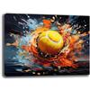 Printerland Quadro Moderno SPORT TENNIS PADEL Street Art Quadri moderni cameretta da Parete XXL grande Stampa su tela Canvas Decorazione Murale muro Arredo palestra centro sportivo (5, 30x40 cm)