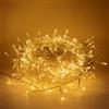 TOT ELECTRIC Catena luminosa di Natale 25m 500 LED Luci natalizie per albero decorazioni da interno ed esterno cavo trasparente Luce Calda
