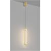 SXYSXYSXY LED D'oro lampada a sospensione moderno Dimmerabile Lampada Sospesa Camera da letto comodino 16W minimalismo 3000K/4500K/6000K lampadario soggiorno cucina sala da pranzo scale Ø9*40cm