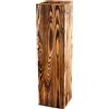 Decorativo Colonna rustica, decorazione in tronco d'albero, colonna per fiori, design senza tempo, stabile e durevole, noce, 75x20x20 cm