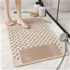 ZAHDMA Tappetino Doccia Antiscivolo 90x60cm,Tappeto Doccia Antiscivolo Massaggiante,Tappetino Antiscivolo Doccia con Ventose e Fori di Drenaggio,Resistente alla Muffa,per Doccia,Vasca e Bagno (Beige)
