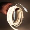 HEGEHE - Striscia LED neon COB 220V [2m, Bianco naturale 4000-4500K], IP65 impermeabile flessibile, 288 LEDs/M tagliabile FCOB Nastro LED CRI85+, decorazione per camera, soggiorno, cucina, balcone