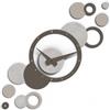 Giallobus - Orologio da Parete Adesivo Modulare Geotime - Bubbles - Legno Mdf - Geotime - 12B_Concrete - Orologio da parete moderno - Numeri adesivi 3d - Costruzione modulare