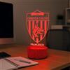 Generico Lampada in Plexiglass Disegno Stemma del Cosenza Calcio e Nome Personalizzato Decor Night Light LED Luce Camera 7 Colori