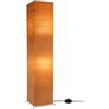 ACMHNC LED Lampade Da Terra Carta Per Soggiorno, E27 Lampada A Stelo Camera Con Paralume in Carta, 2 Fiamme Piantana Bianco Caldo Lampada Da Pavimento Carta, Altezza: 123 Cm,Marrone