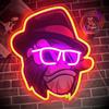 Maimeili Cool Monkey UV Print LED Neon Sign Acrylic Light Up Art Wall Decor per l'uomo Grotta Garage Bar Negozi Camera da letto Decorazioni Casa di festa Vacanze Alimentato USB
