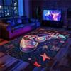 PEIHUODAN Tappeto Camera Da Letto Gaming Graffiti Ragazzo Bambini Tappeto Salotto Gamer Abbaglianti Stella Graffiti Neon Video Controller Di Gioco Lavabile Grande Antiscivolo Gioco Morbido (Pink,100x150cm)