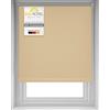 Sol Royal Tenda a rullo termoisolante oscurante - con ganci per il telaio - senza perforare pareti 90x220 cm - crema