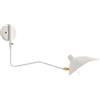 Jatwefiv Lampada da Parete Rotazione del Braccio Lungo Lampade da Muro Creativo Molte Direzioni Lampade da Parete Regolabile Braccio Oscillante Adatto per Camera Soggiorno,Bianca,95cm