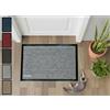 GENERICO Zerbino Asciugapassi Antiscivolo Antinciampo Tessitura Morbida Retro Gommato Varie Misure 100% Made in Italy tappeto asciugapasso (90x120 cm, GRIGIO)