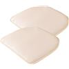 Generic (Set di 1/2/4) Cuscino per Sedia A Ferro di Cavallo in Pelle/Cuscino per Sedile, Cuscini Morbidi E Durevoli, Cuscini per Sedie da Cucina Antiscivolo con Rivestimento Lavabile in Lavatrice