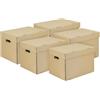 IMBALLAGGI 2000-10 Scatole Trasloco, Scatole Cartone con Coperchio 40x30x30 100% Eco Doppio Strato Rinforzato Armadio, Archivio, Documenti Porta Oggetti - Scatoloni con Manici Portaoggetti Fino 5kg