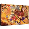 canvashop Quadro Kandinsky Small dream in red Cm 100X70 Stampa Su Tela Canvas Da Parete Quadri Moderni Soggiorno Camera Da Letto