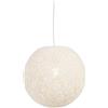 Qazqa corda - Lampada a sospensione Moderno - 1 luce - Ø 350 mm - Bianco - Design I Rustico I Moderno - Soggiorno I Camera da letto