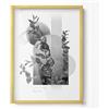 Generic Cornici per Quadri 50x70 cm Dorata Infrangibile Laminato Acrilico Plexiglass al Poster e Foto Telaio in Plastica Decorazione da Parete Alta Qualità