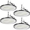 Viugreum Faretto LED UFO 200W 4 Pack, 20000LM Lampada da Officina, 6500K Bianco Freddo Lampada Led UFO Impermeabile IP65 con catenella e gancio per Garage, Officina, Fabbrica, Parcheggio, Stadio
