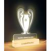 Panorama Calcio Lampada Led Coppa Europa 15x22 cm - Lampade Notturna di Metacrilato - Lampada USB Luce Led - Lampadario Cameretta Bambino - Regali Personalizzati e Originale