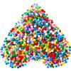 Shappy 2000 Pezzi 0.8 cm Colori Assortiti Elastiche Pom Pom di Arti Palline di Pompon per Materiale per Hobby e Materiale Creativo Fai-da-Te