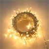 Partenopea serie stringa luminosa di luci 500 LED per albero di Natale da Esterno natalizie ed Interno controller con 8 giochi di luce e Memoria cavo trasparente (calda, 25 metri)