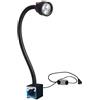 LSOPCYE Lampada da lavoro a LED in lega di alluminio con forte base magnetica, lampada for attrezzi a collo di cigno Lampada da officina impermeabile 3W 220V, for tornio, fresatrice CNC