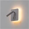 KOSILUM - E-book a doppia luce LED multifunzionale - Bilbao - Luce bianca calda illuminazione soggiorno camera da letto cucina corridoio - 3 W + 6 W - 300 lm + 550 lm - LED integrato - IP20