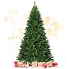 COSTWAY Albero di Natale 180/225 cm, Albero di Natale Realistico con 1000/1346 Rami Densi e Base in Metallo con Cuscinetto Antiscivolo, Albero di Natale Artificiale per Casa e Negozio (180 CM)