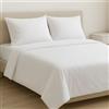 MAXIME MAISON - Set Lenzuola Letto Singolo in Cotone Made in Italy, Completo Letto Singolo in Cotone Anallergico con Federa Tinta Unita, Certificata Oeko Tex Standard 100