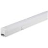 V-TAC PRO VT-065 plafoniera lineare led raccordabile 7W tubo T5 60CM chip Samsung con switch on/off luce 6400k sku 21694