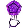 Generic Galaxy Infinity Light - Lampada LED a dodecaedro a 3D | Luce notturna con proiezione di stelle colorate | Regalo decorativo per camera e camera da letto a tema spaziale per gli amanti della
